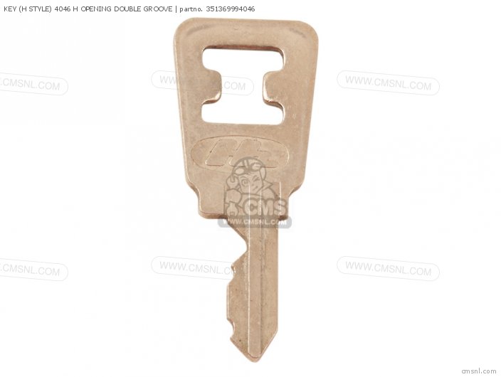 Honda KEY (H STYLE) 4046 H OPENING DOUBLE GROOVE 351369994046