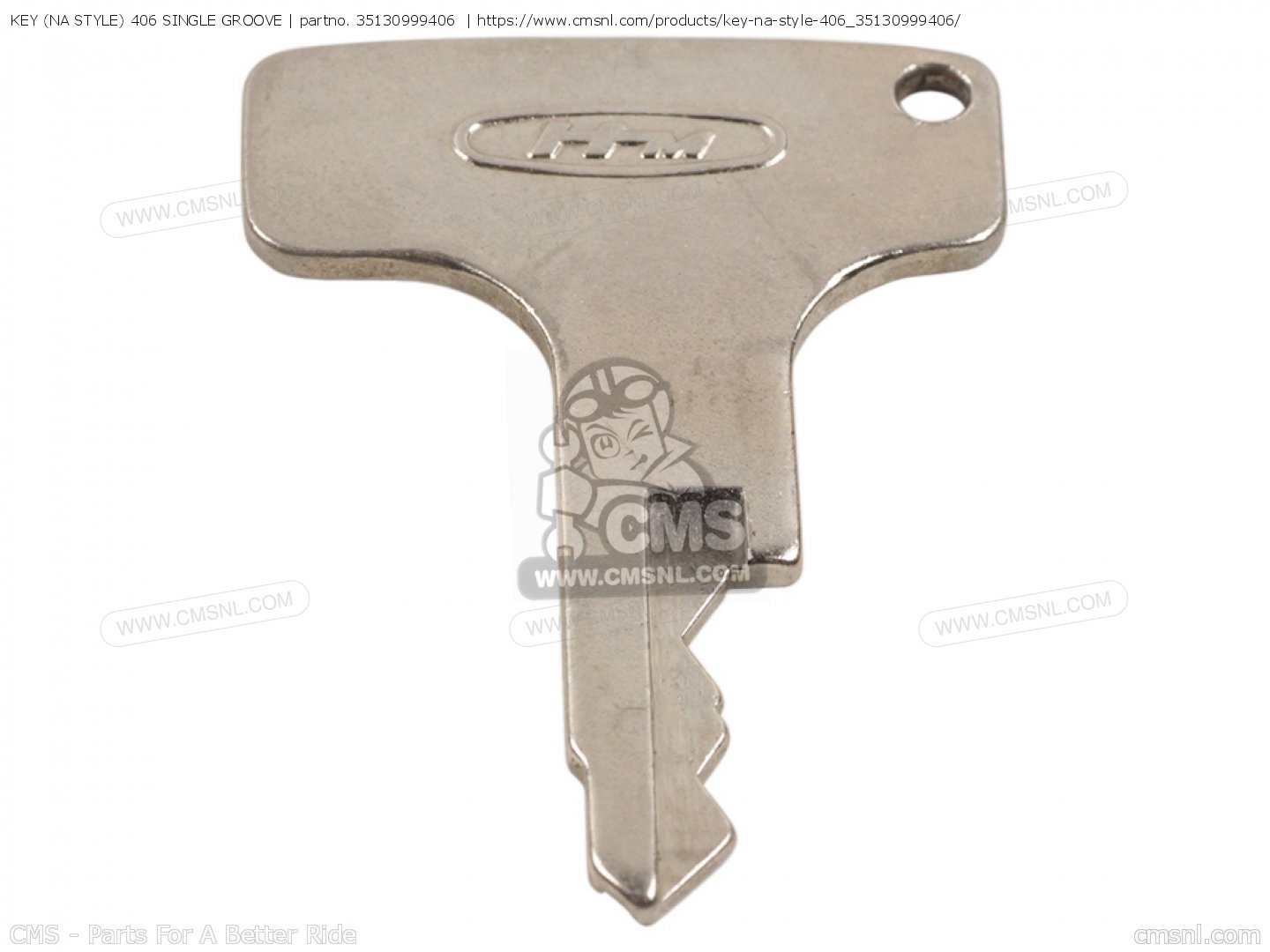 35130999406: Key (na Style) 406 Single Groove Honda - buy the 