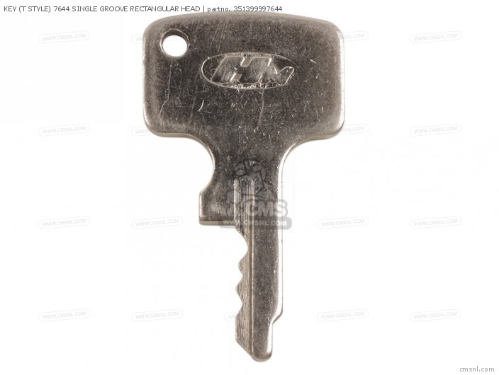 Honda KEY (T STYLE) 7644 SINGLE GROOVE RECTANGULAR HEAD 351399997644