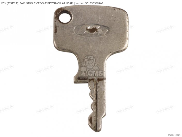 Honda KEY (T STYLE) 8466 SINGLE GROOVE RECTANGULAR HEAD 351399998466