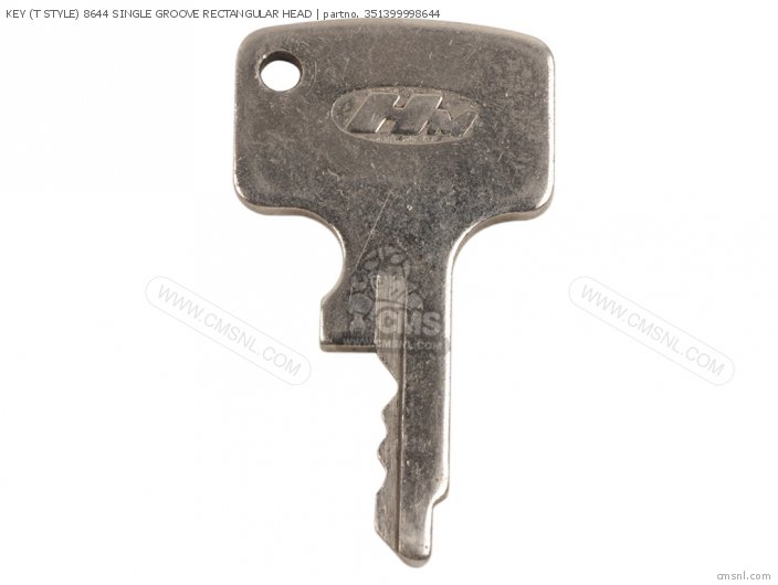 Honda KEY (T STYLE) 8644 SINGLE GROOVE RECTANGULAR HEAD 351399998644