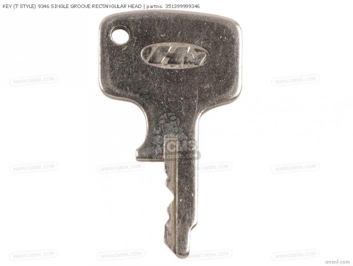 Honda KEY (T STYLE) 9346 SINGLE GROOVE RECTANGULAR HEAD 351399999346