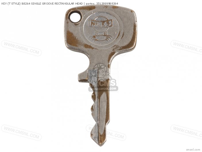 Honda KEY (T STYLE) B8264 SINGLE GROOVE RECTANGULAR HEAD 35139999B8264