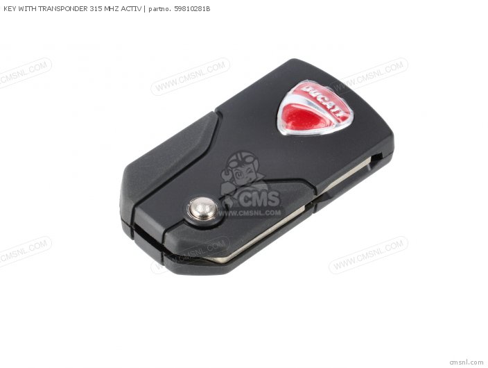 Ducati KEY WITH TRANSPONDER 315 MHZ ACTIV 59810281B