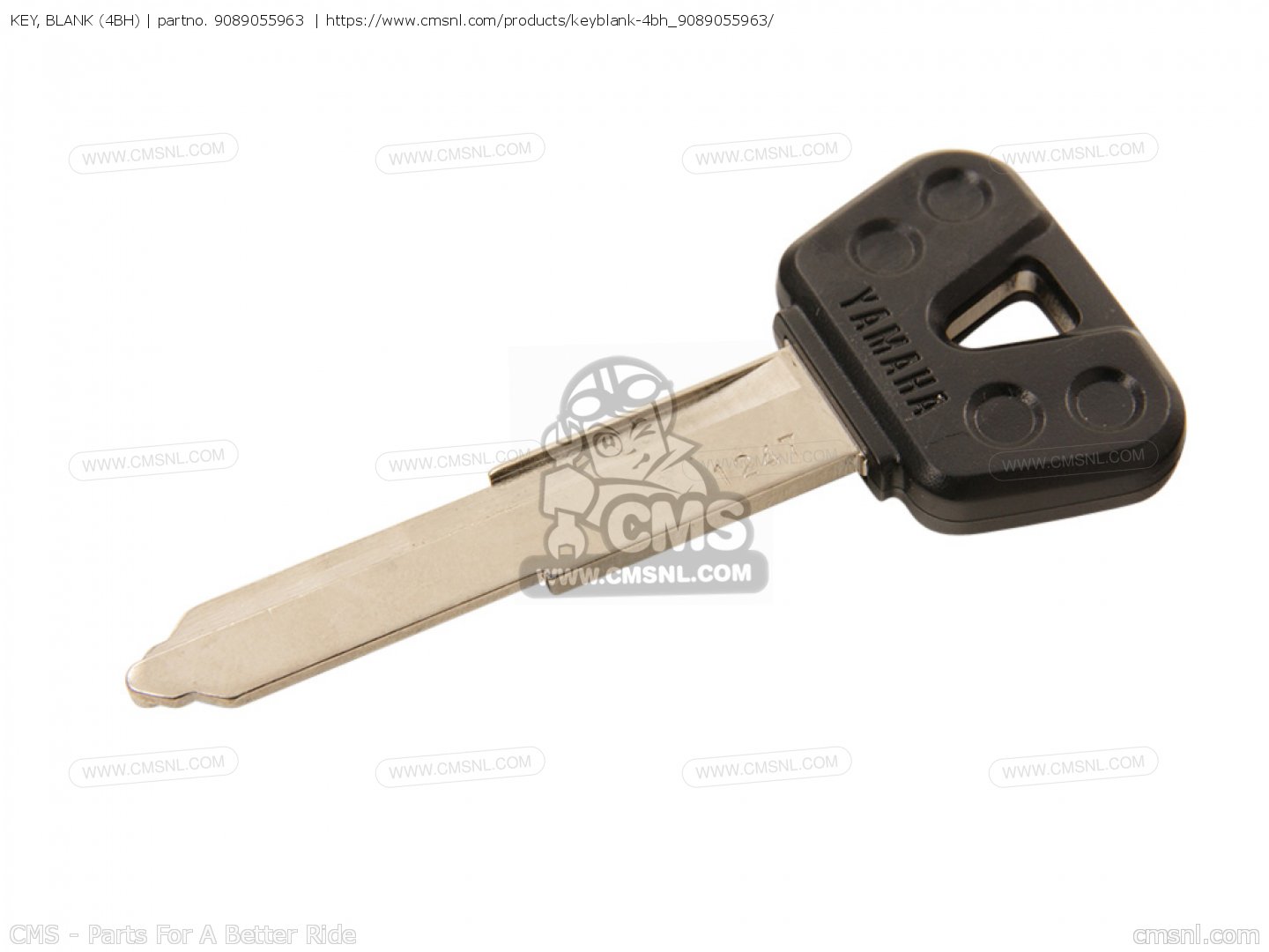 9089055963: Key, Blank (4bh) Yamaha - buy the 90890-55963-00 at CMSNL
