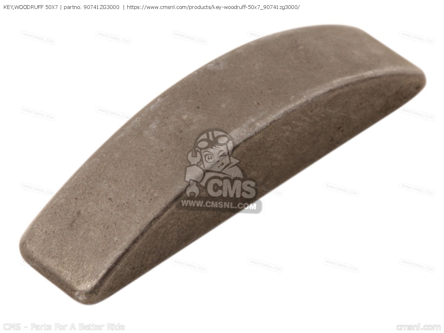 90741ZG3000 Key,woodruff 50x7 Honda buy the 90741ZG3000 at CMSNL