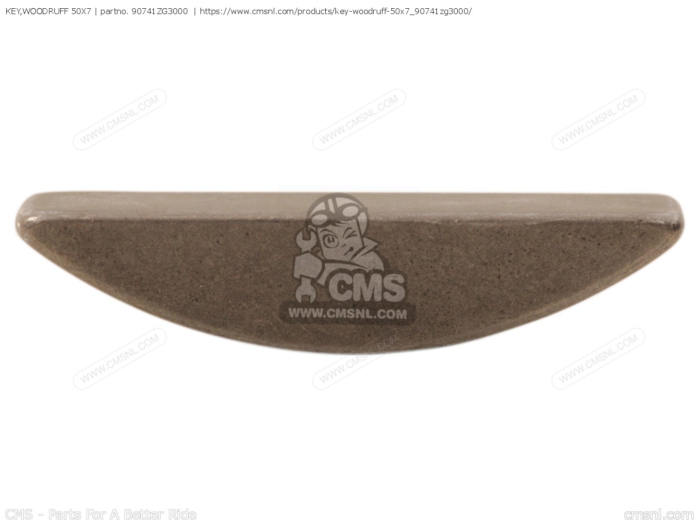 90741ZG3000 Key,woodruff 50x7 Honda buy the 90741ZG3000 at CMSNL