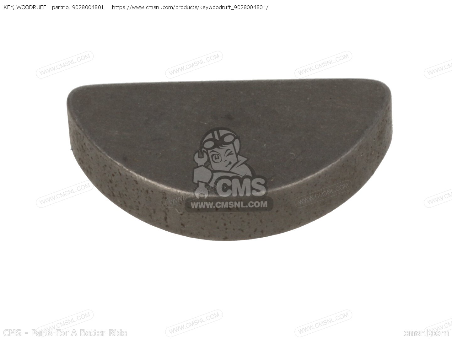 9028004801 Key, Woodruff Yamaha buy the 9028004801 at CMSNL