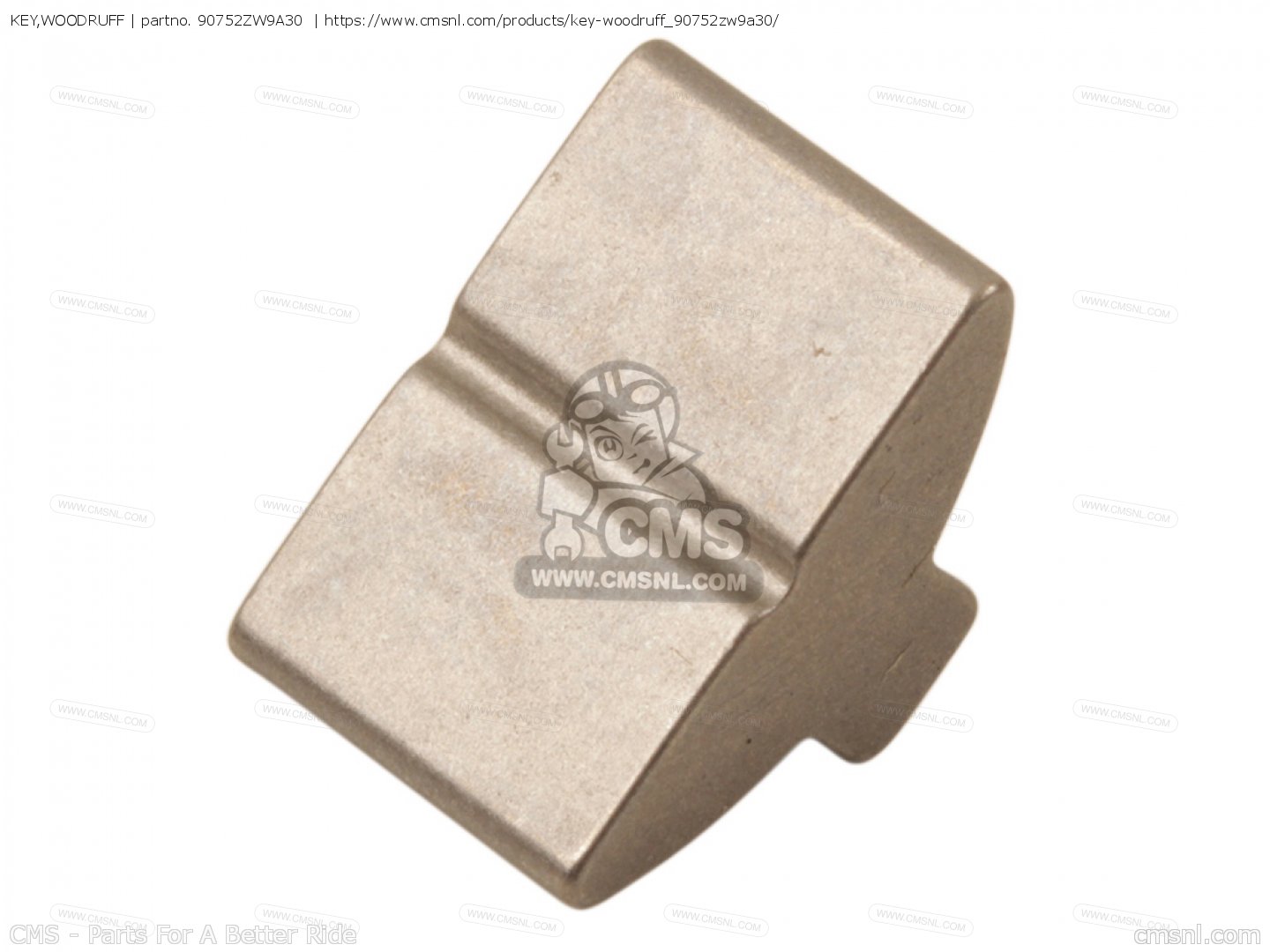 90752ZW9A30 Key,woodruff Honda buy the 90752ZW9A30 at CMSNL