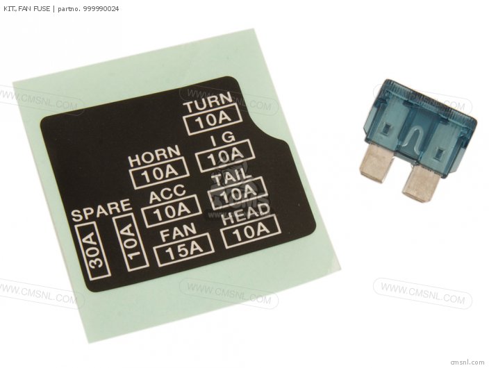 999990024: Kit.,fan Fuse Kawasaki - buy the 99999-0024 at CMSNL