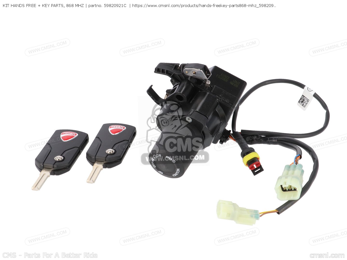 59820921C: Kit Hands Free + 2keyfob Spare Parts Ducati - buy the