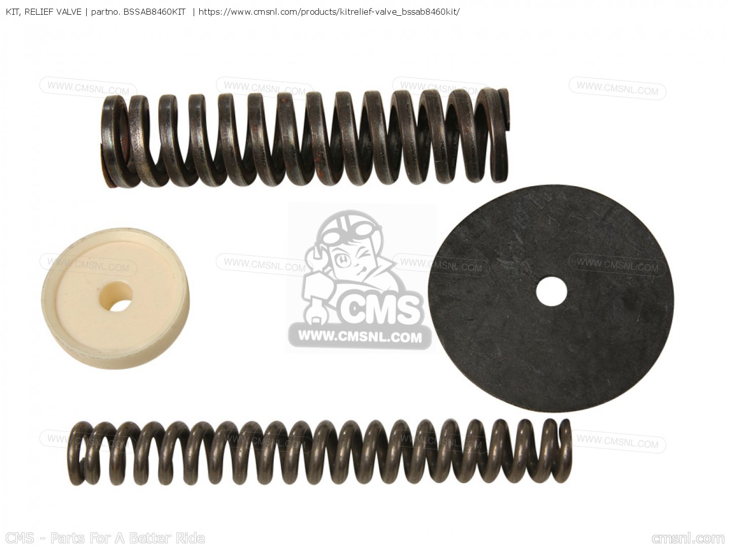 KIT, RELIEF VALVE for PS50/PS100/B15/B24 MOTO-4 1987 - order at CMSNL