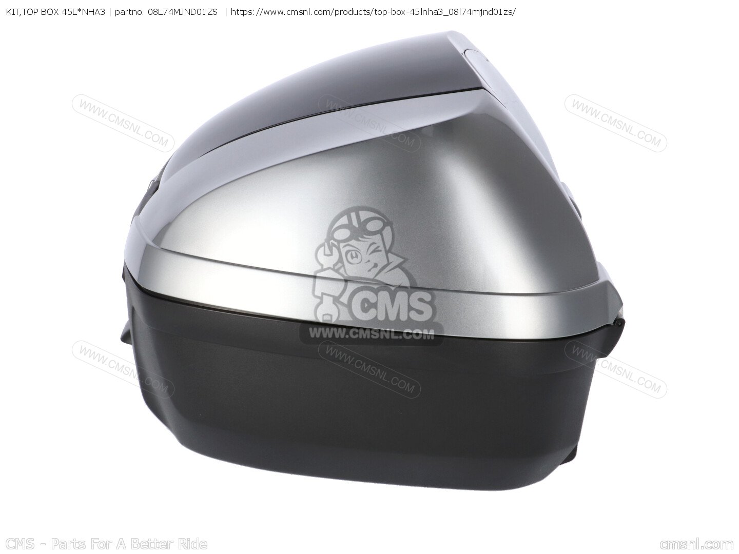 08L74MJND01ZS: KIT,TOP BOX 45L*NHA3 Honda - buy the 08L74 08L74MJND01ZS: KIT,TOP BOX 45L*NHA3 Honda - buy the 08L74