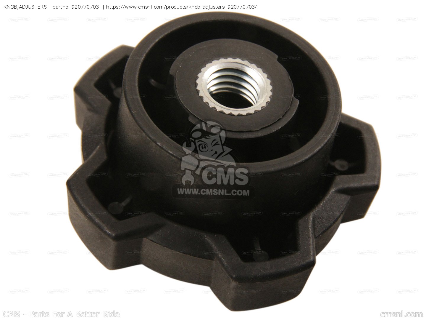 920770703: Knob,adjusters Kawasaki - buy the 92077-0703 at CMSNL