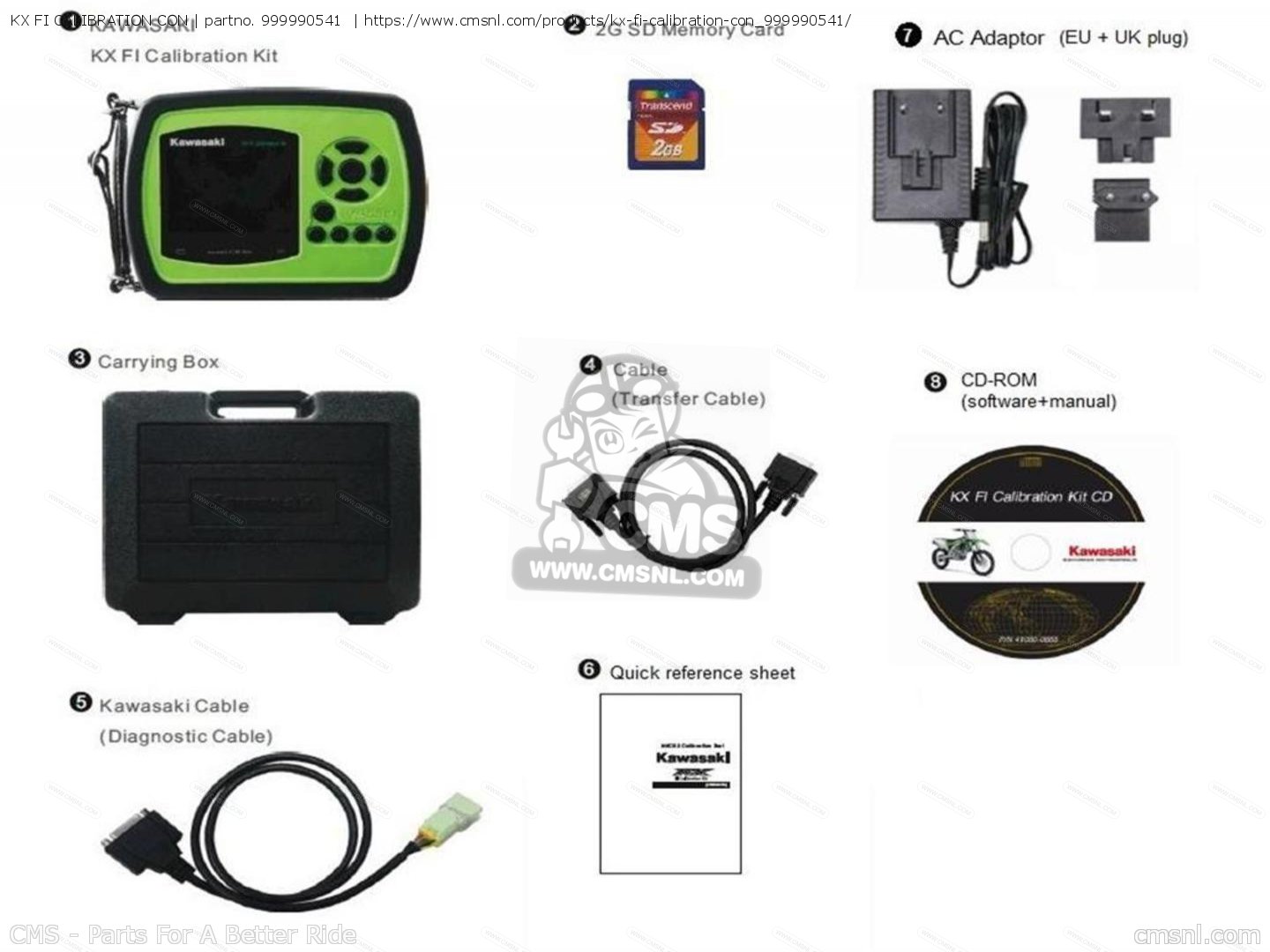 999990541: KX FI CALIBRATION CON Kawasaki - buy the 99999-0541 at 