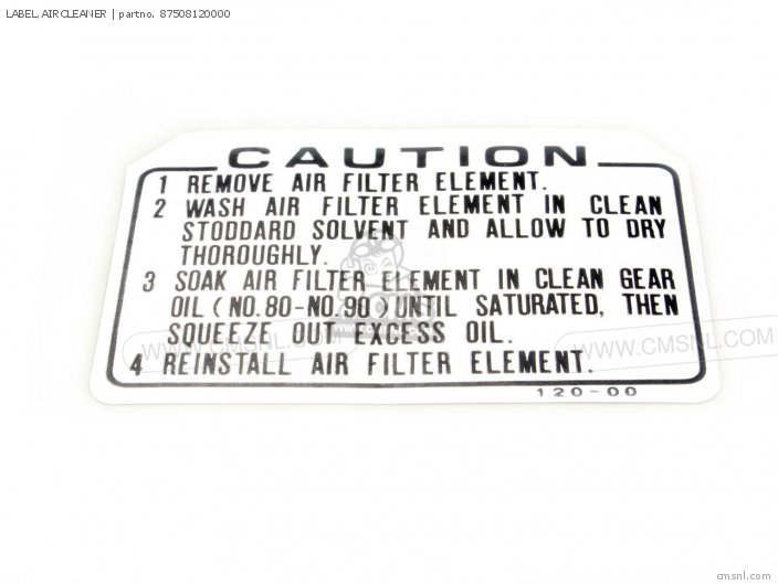 LABEL AIRCLEANER