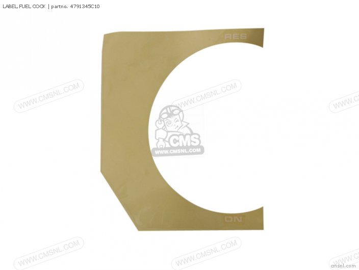 Suzuki LABEL,FUEL COCK 4791345C10 Suzuki LABEL,FUEL COCK 4791345C10
