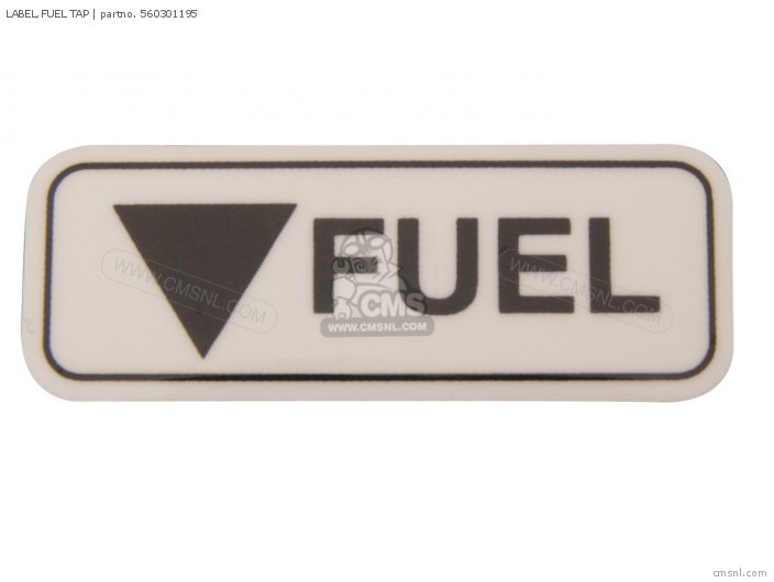 Kawasaki LABEL,FUEL TAP 560301195