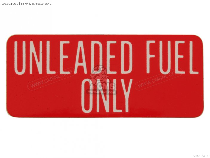 Honda LABEL,FUEL 87586GF8640