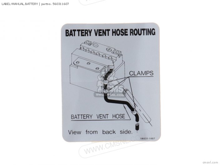 LABEL-MANUAL BATTERY