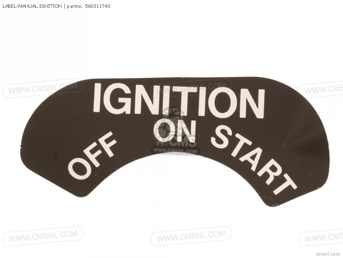Label-manual, Ignition photo