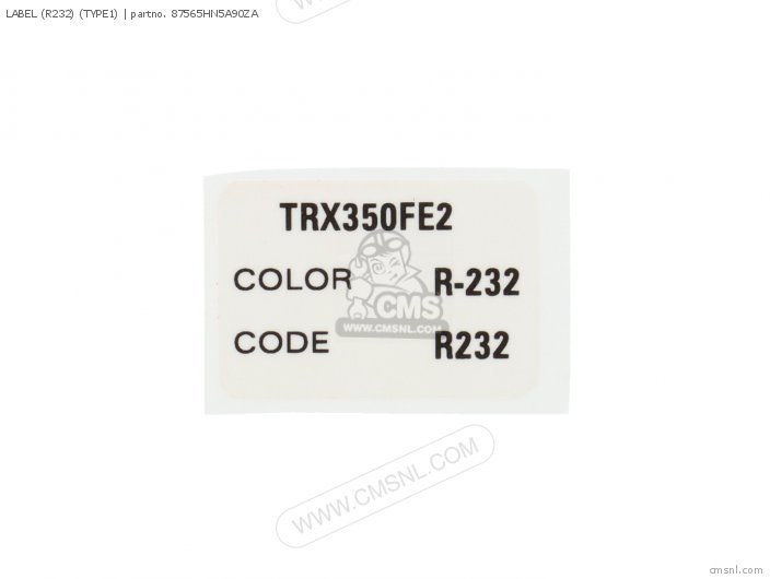 Label (r232) (type1) photo