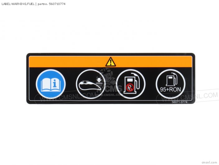 Kawasaki LABEL-WARNING,FUEL 560710774