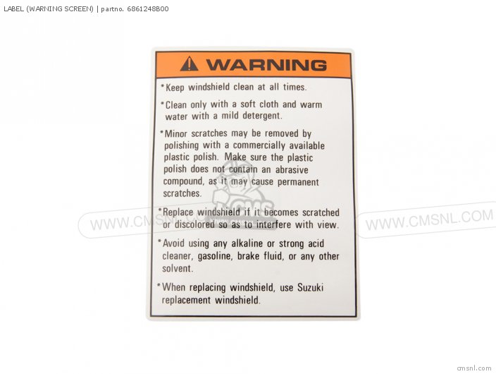 Label (warning Screen) photo