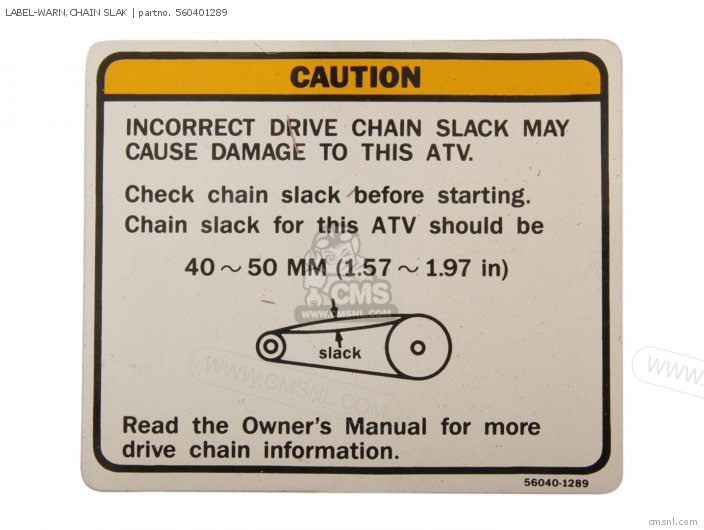 Label-warning, Chain S photo