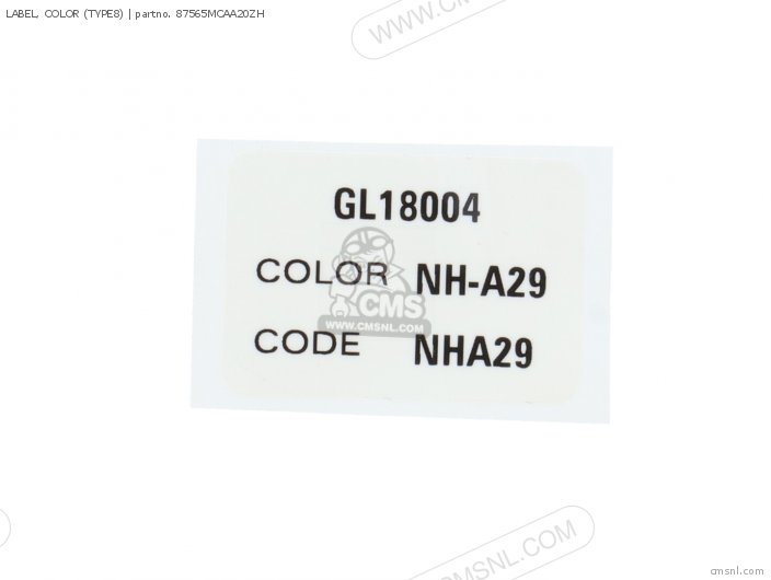 Label, Color (type8) photo