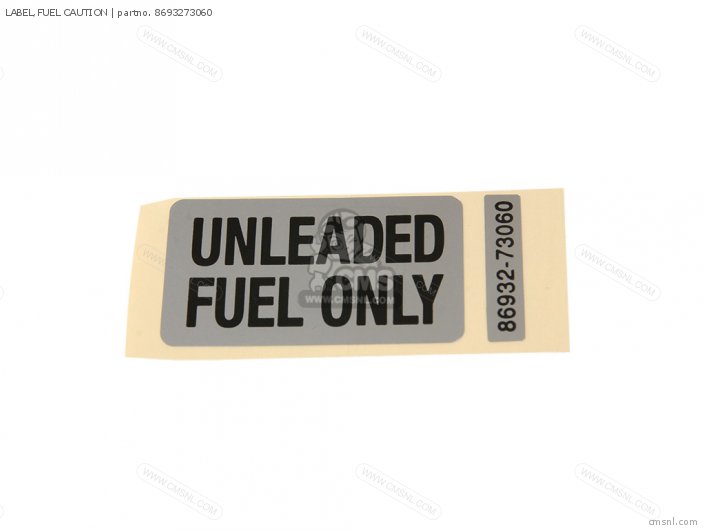 Label, Fuel Caution photo