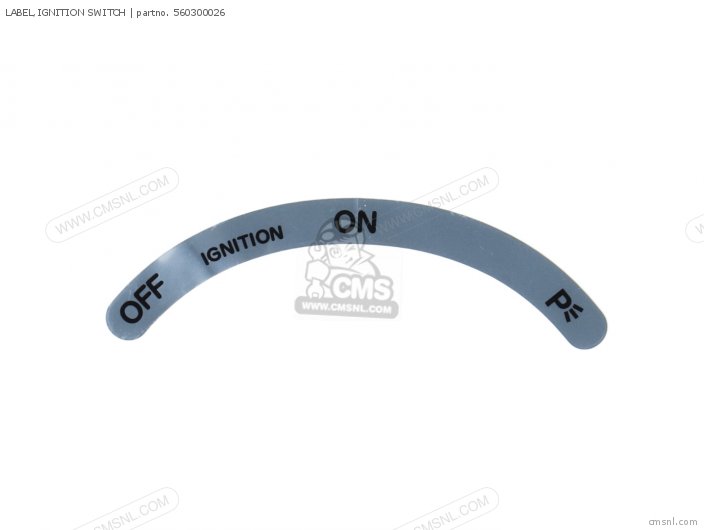 560300026 Label,ignition Switch Kawasaki buy the 560300026 at CMSNL