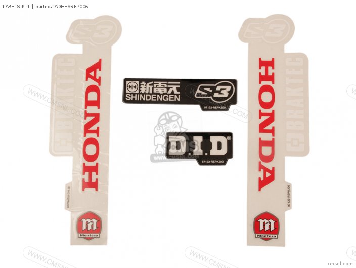 Honda LABELS KIT ADHESREP006