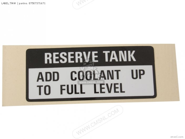 Label, Tank photo