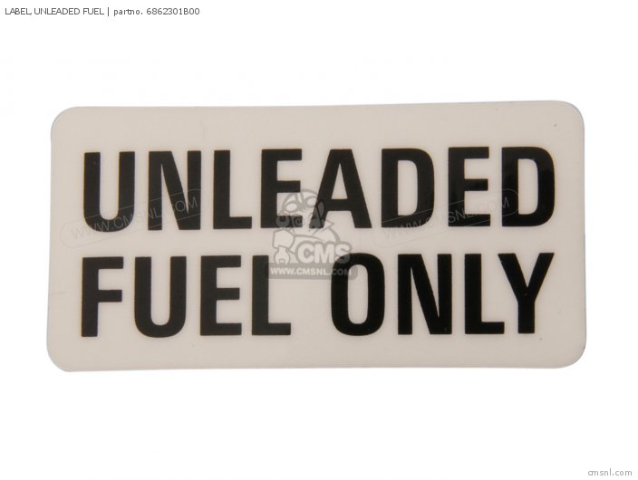 Label, Unleaded Fuel photo