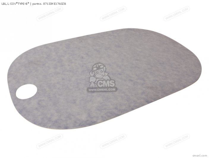 Honda LBL,L COV*TYPE-B* 87133KE1760ZB Honda LBL,L COV*TYPE-B* 87133KE1760ZB