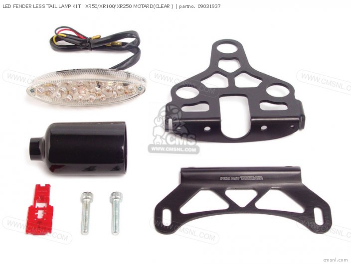 Takegawa LED FENDER LESS TAIL LAMP KIT   XR50/XR100/XR250 MOTARD(CLEAR ) 09031937