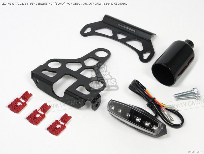 Takegawa LED MINI TAIL LAMP FENDERLESS KIT (BLACK) FOR XR50 / XR100 / XR2 05080361