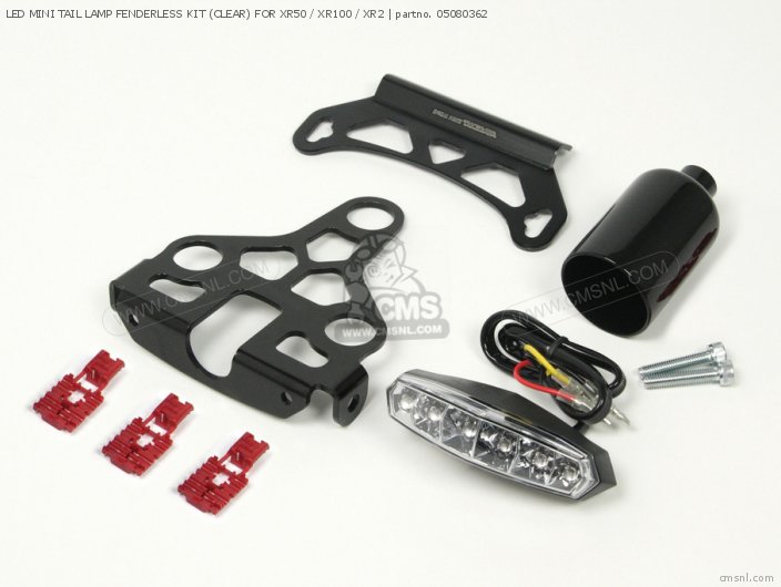 Takegawa LED MINI TAIL LAMP FENDERLESS KIT (CLEAR) FOR XR50 / XR100 / XR2 05080362