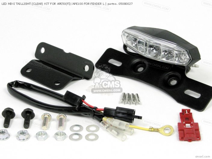 Takegawa LED MINI TAILLIGHT (CLEAR) KIT FOR APE50(FI)/APE100 FOR FENDER L 05080027