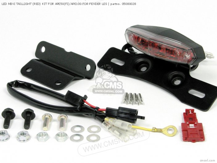 Takegawa LED MINI TAILLIGHT (RED) KIT FOR APE50(FI)/APE100 FOR FENDER LES 05080028