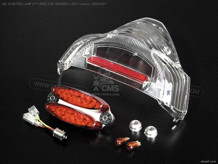 Takegawa LED SLIM TAIL LAMP KIT (RED) FOR ADDRESS 125V 09031947