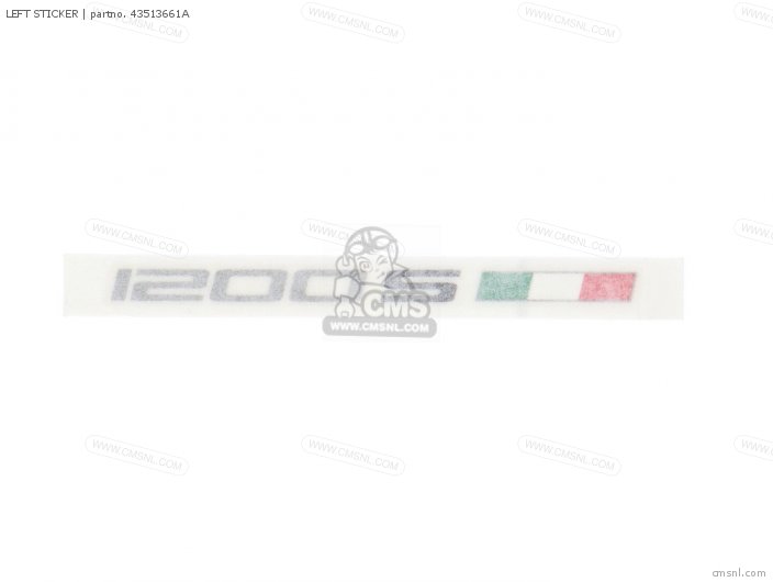 Ducati LEFT STICKER 43513661A