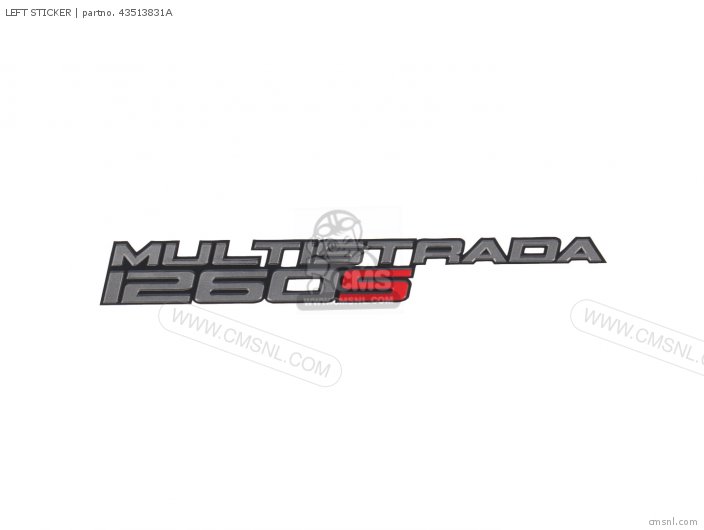 Ducati LEFT STICKER 43513831A