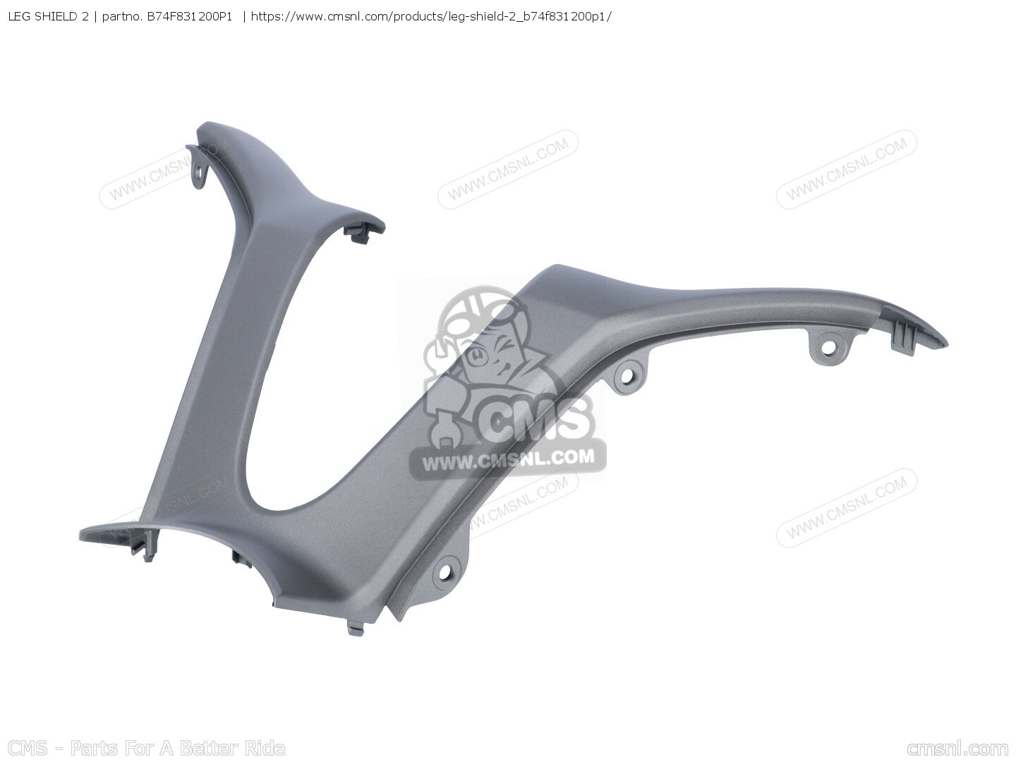 Leg Shield B74F831200P1: LEG SHIELD 2 Yamaha - buy the B74-F8312-00-P1 at CMSNL