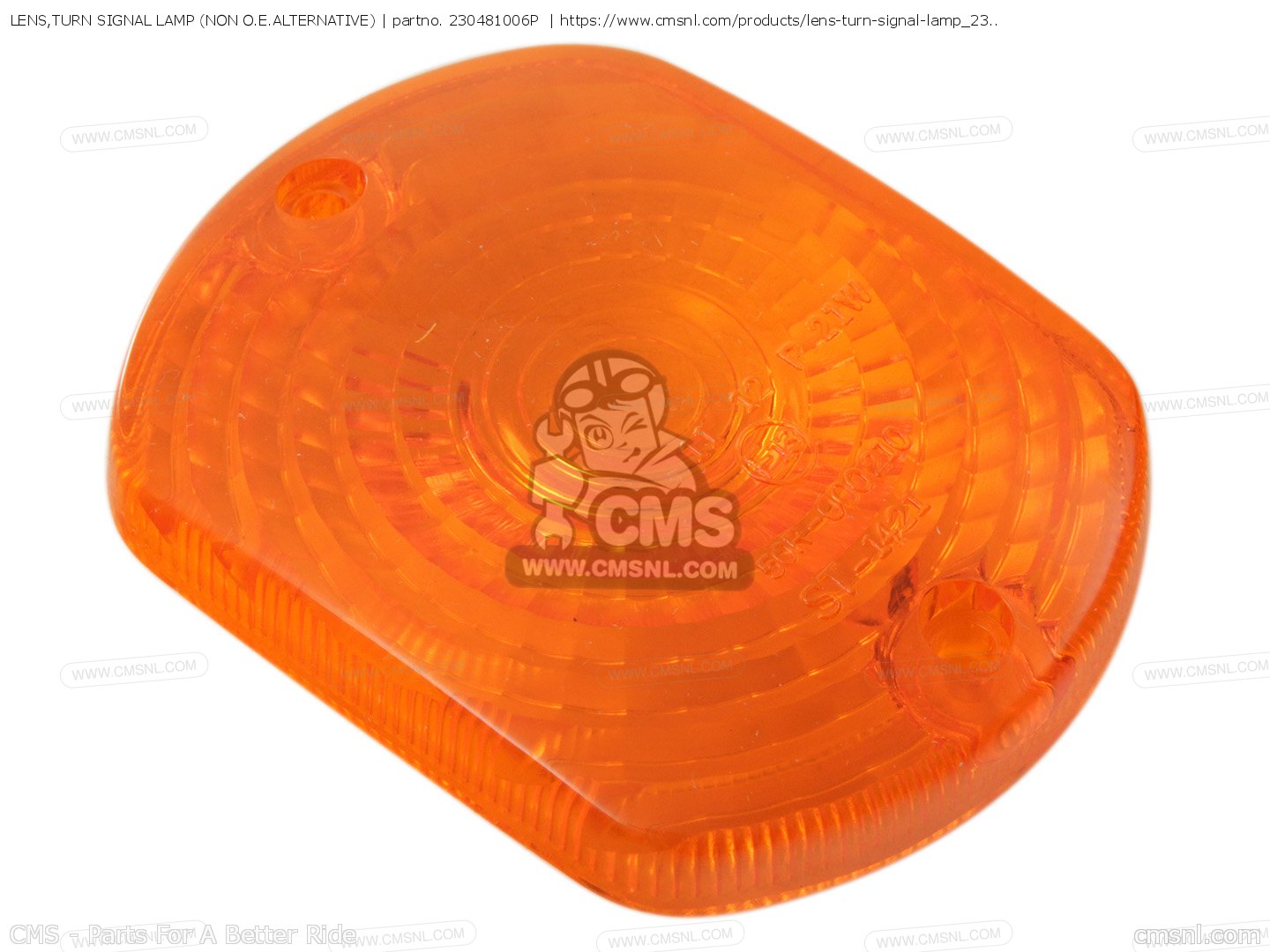 LENS,TURN SIGNAL LAMP (NON O.E.ALTERNATIVE) for KH125K1 1982 USA