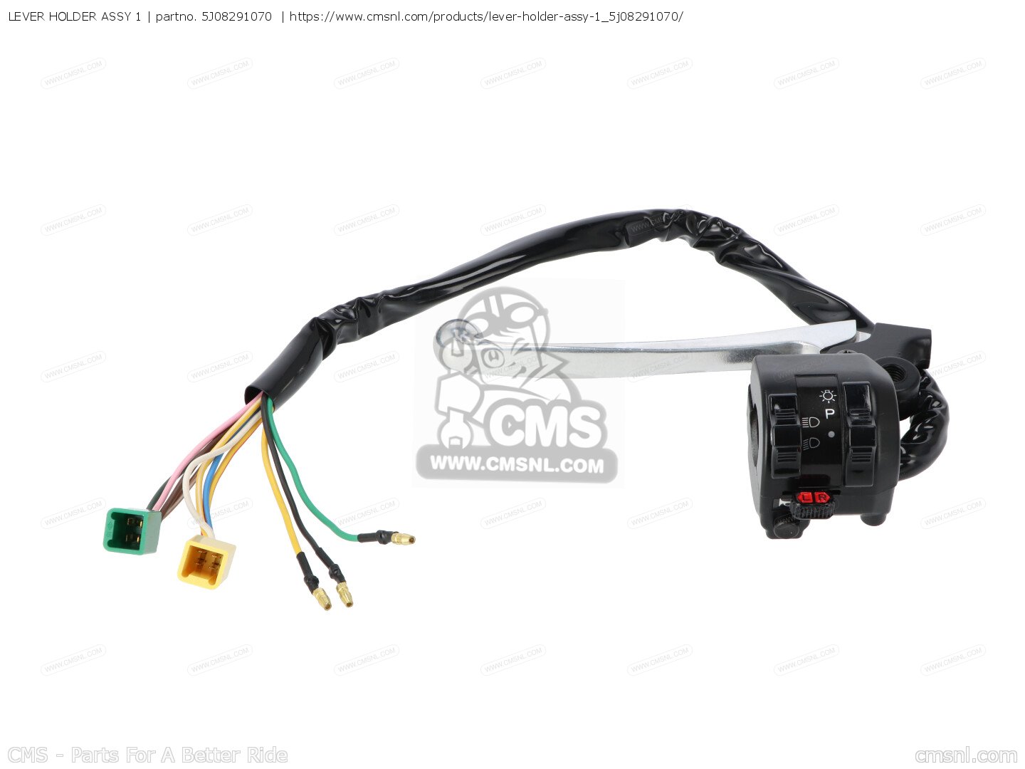5J08291070: LEVER HOLDER ASSY 1 Yamaha - buy the 5J0-82910-70-00 at CMSNL