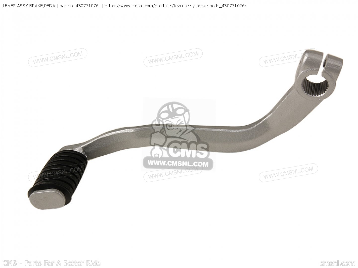 430771076: LEVER-ASSY-BRAKE,PEDA Kawasaki - buy the 43077-1076 at CMSNL