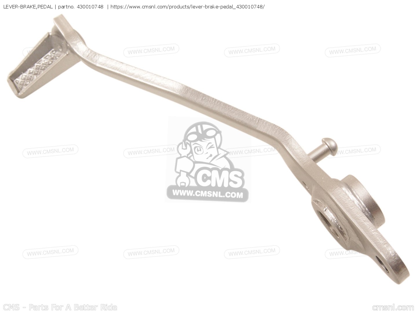 430010748: LEVER-BRAKE,PEDAL Kawasaki - buy the 43001-0748 at CMSNL