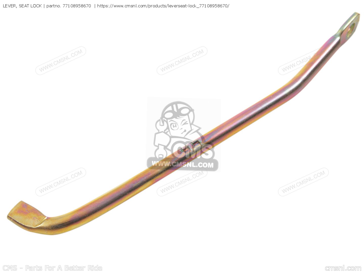 77108958670 Lever, Seat Lock Honda buy the 77108958670 at CMSNL
